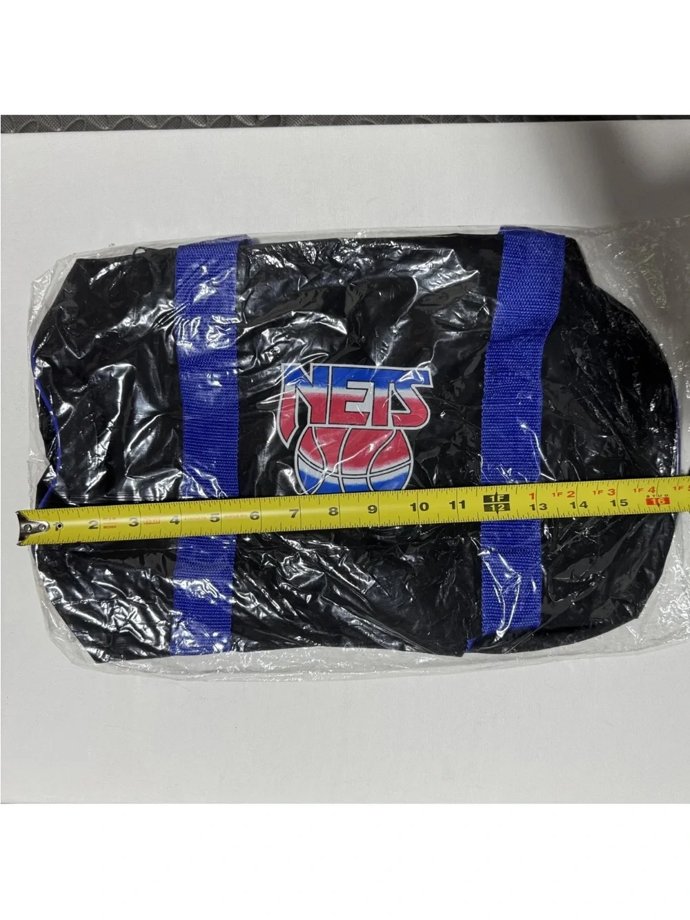 Vintage 90s NBA Brooklyn NJ New Jersey Nets Small Duffel Bag NEW SEALED 16